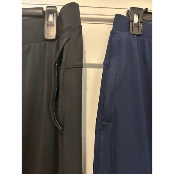 Athletic Pants / Joggers  (Lot Of 2)  Size Large Black And Navy Blue Wide Soft - Picture 3 of 4